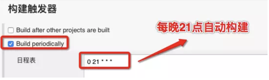 构建触发器